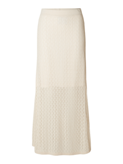 Agny Hw Long Knit Skirt - Birch
