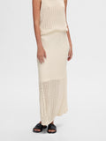 Agny Hw Long Knit Skirt - Birch