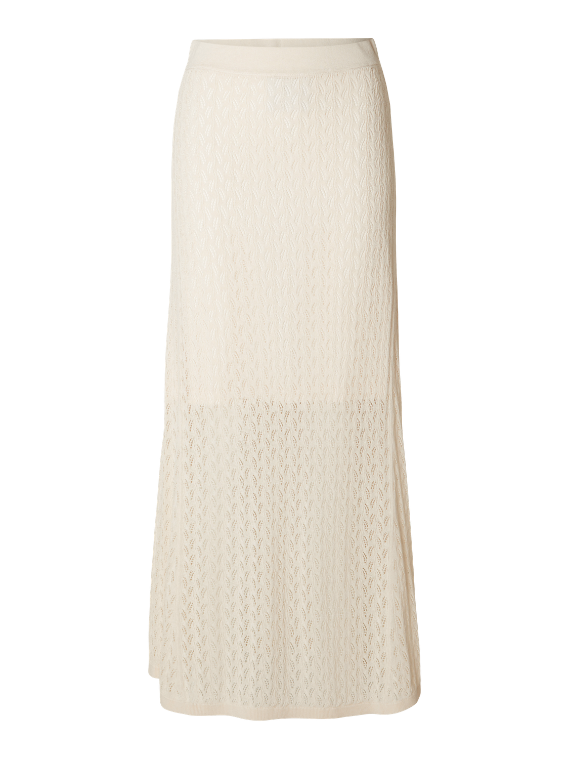 Agny Hw Long Knit Skirt - Birch
