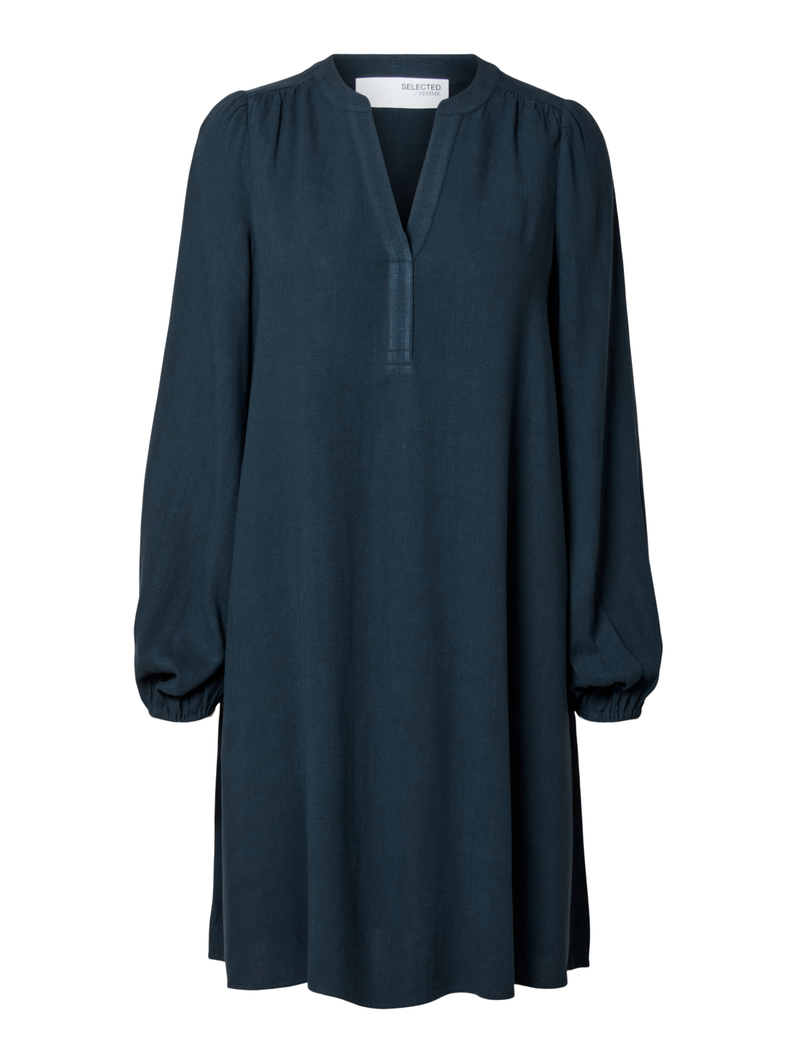 Viva Ls Short V-Neck Dress - Dark Sapphire