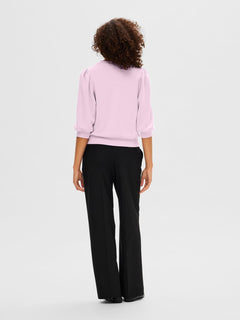 Tenny 3/4 Sweat Top - Cradle Pink