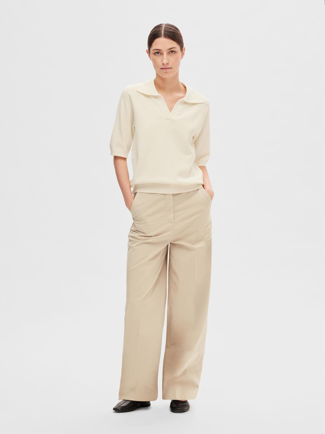 Helena 2/4 Collar Knit - Birch