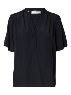 Susie-Mivia SS Top - Dark Sapphire