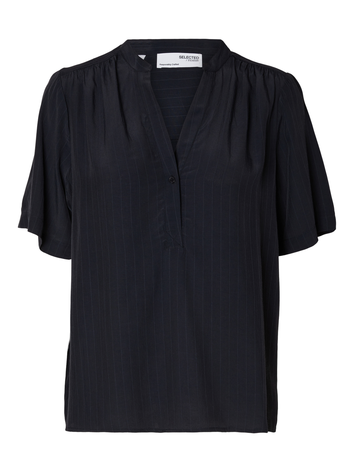 Susie-Mivia SS Top - Dark Sapphire