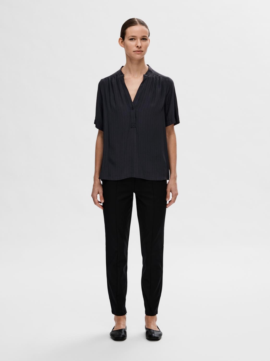 Susie-Mivia SS Top - Dark Sapphire