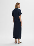 Viva Hw Ankle Skirt - Dark Sapphire
