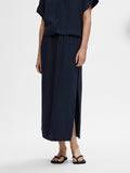 Viva Hw Ankle Skirt - Dark Sapphire