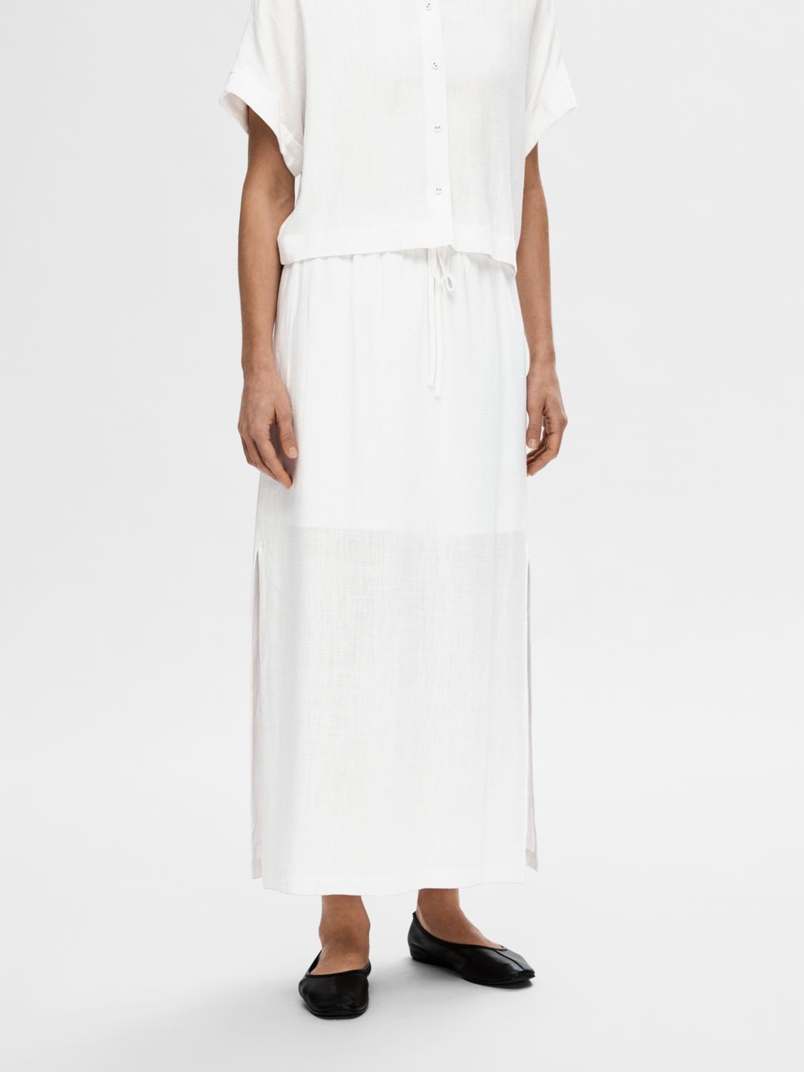 Viva Hw Ankle Skirt - Snow White