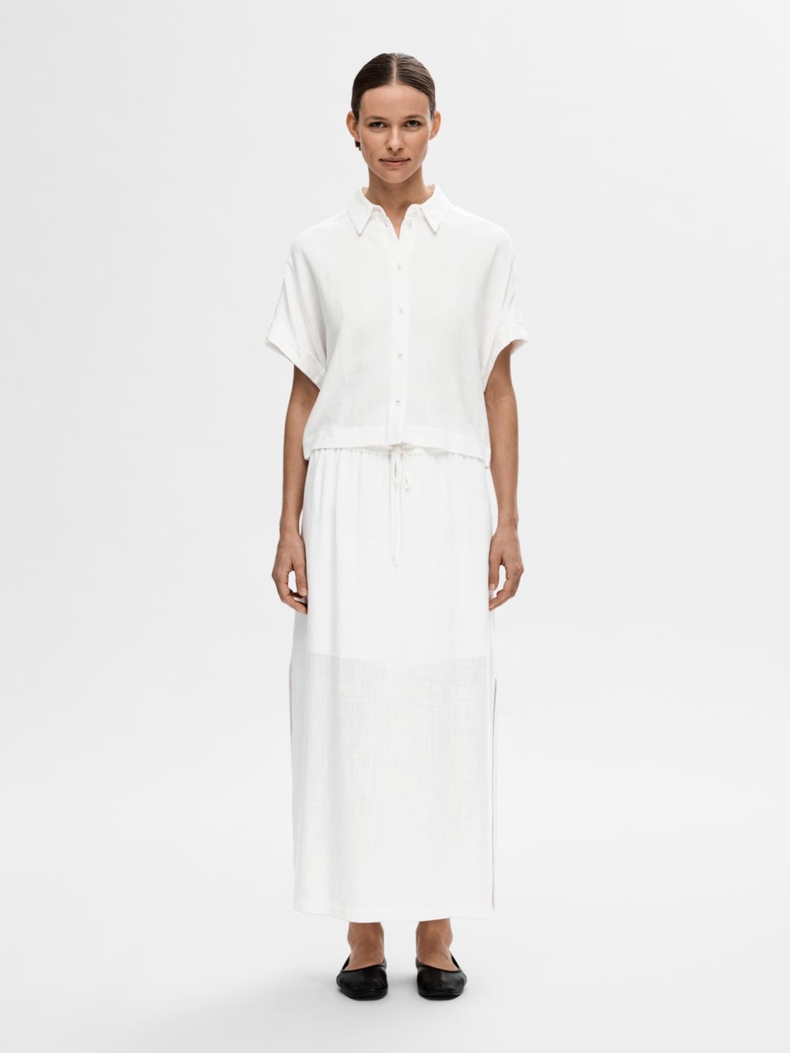 Viva Hw Ankle Skirt - Snow White