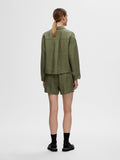 Linnie Ls Linen Shirt B - Olivine