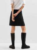 Viva Hw Short Skirt - Svart