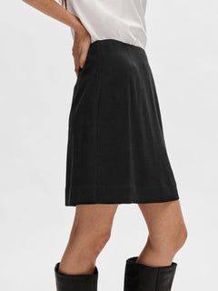 Viva Hw Short Skirt - Black