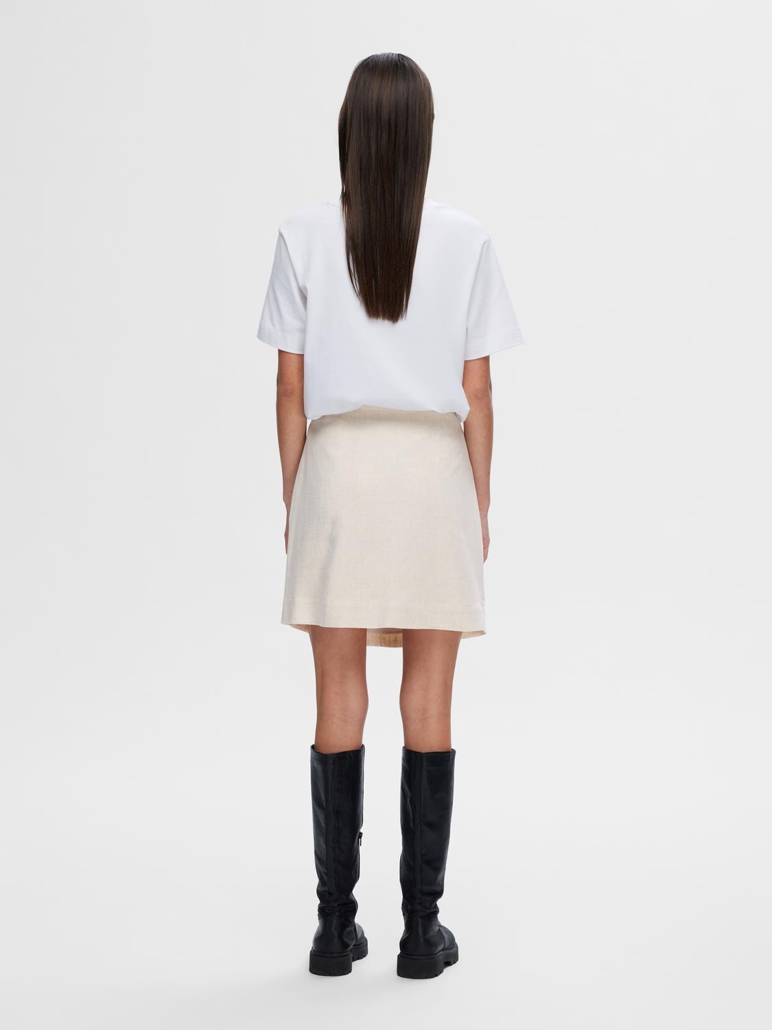 Viva Hw Short Skirt - Sandshell