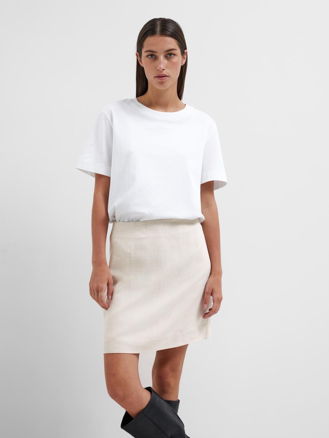 Viva Hw Short Skirt - Sandshell