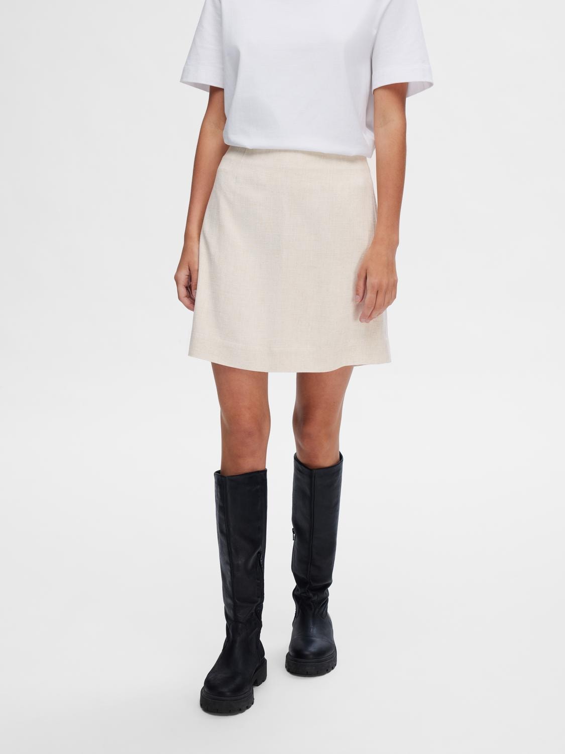 Viva Hw Short Skirt - Sandshell