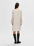 Viva Ls Short V-Neck Dress - Sandshell