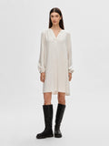 Viva Ls Short V-Neck Dress - Sandshell