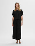 Viva Hw Ankle Skirt - Svart