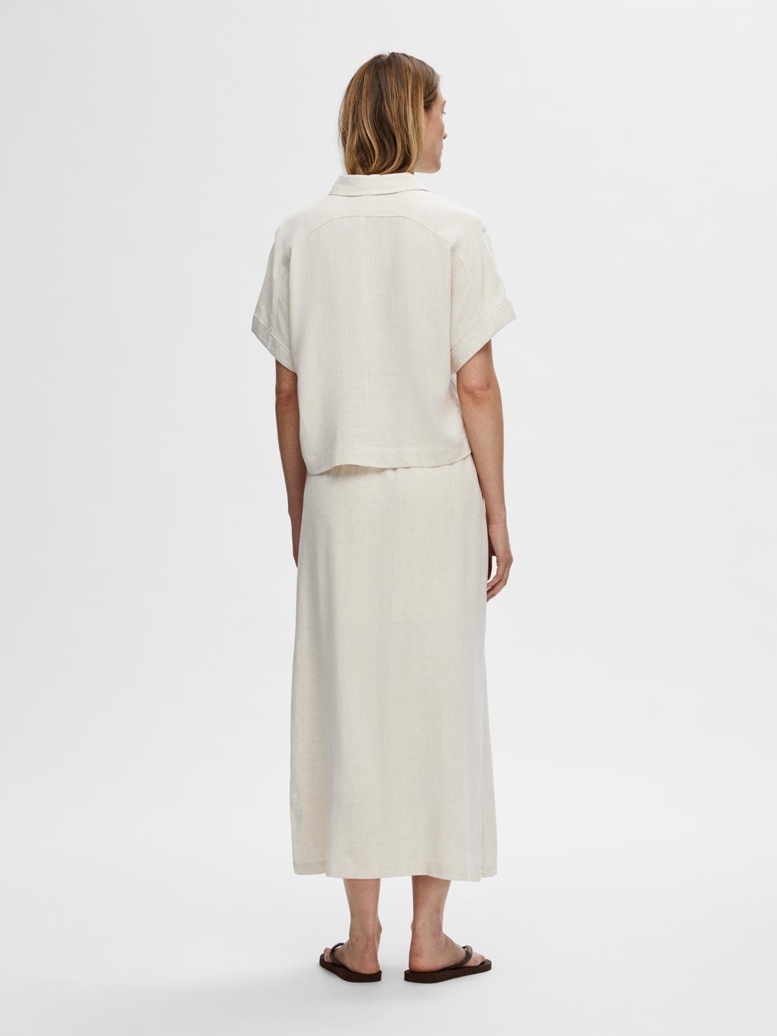 Viva Hw Ankle Skirt - Sandshell
