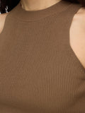 Solina Sl Knit Top B - Coca Mocha
