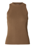 Solina Sl Knit Top B - Coca Mocha