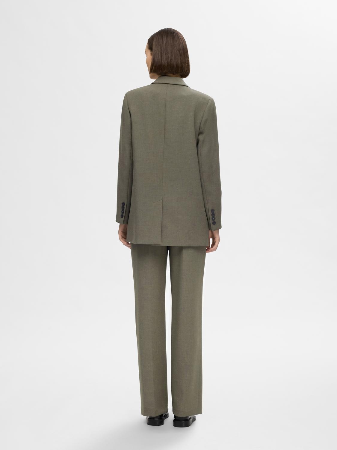 Rita Ls Relaxed Blazer - Kalamata Melange
