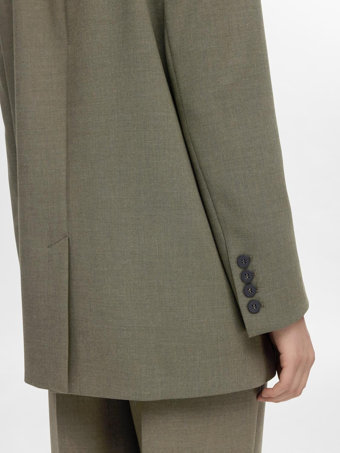 Rita Ls Relaxed Blazer - Kalamata Melange
