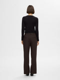 Rita MW Wide Pant - Coffee Bean Melange