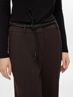 Rita MW Wide Pant - Coffee Bean Melange