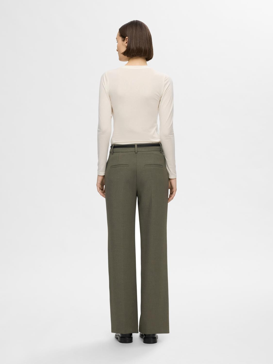 Rita Mw Wide Pant - Kalamata Melange