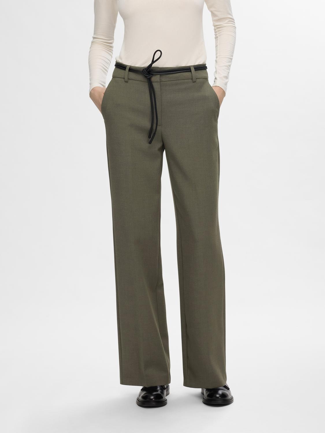 Rita Mw Wide Pant - Kalamata Melange