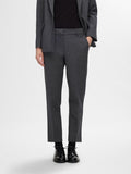 Selected Femme Rita-Ria MW Crop Pant - Dark Grey Melange