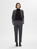 Selected Femme Rita-Ria MW Crop Pant - Dark Grey Melange