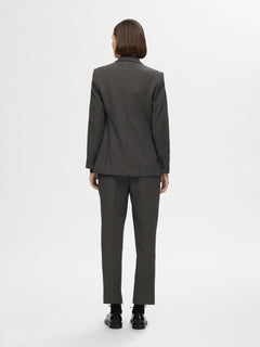 Rita Ls Classic Blazer Dgm - Dark Grey Melange