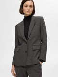 Rita Ls Classic Blazer Dgm - Dark Grey Melange