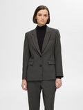 Rita Ls Classic Blazer Dgm - Dark Grey Melange