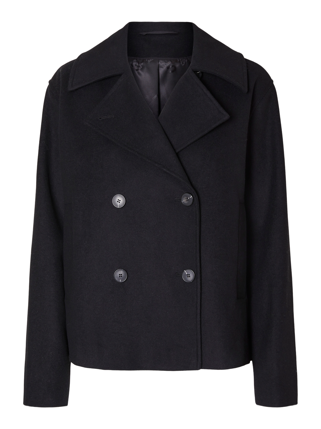 Alma Short Wool Jacket - Svart