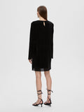 Kimmie Ls Glitter Dress - Svart