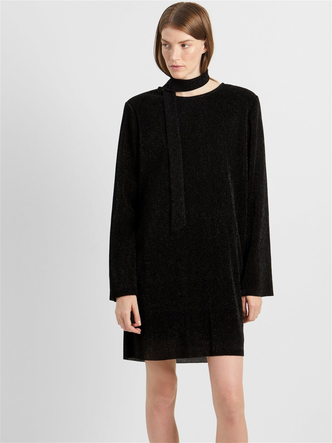 Kimmie Ls Glitter Dress - Svart