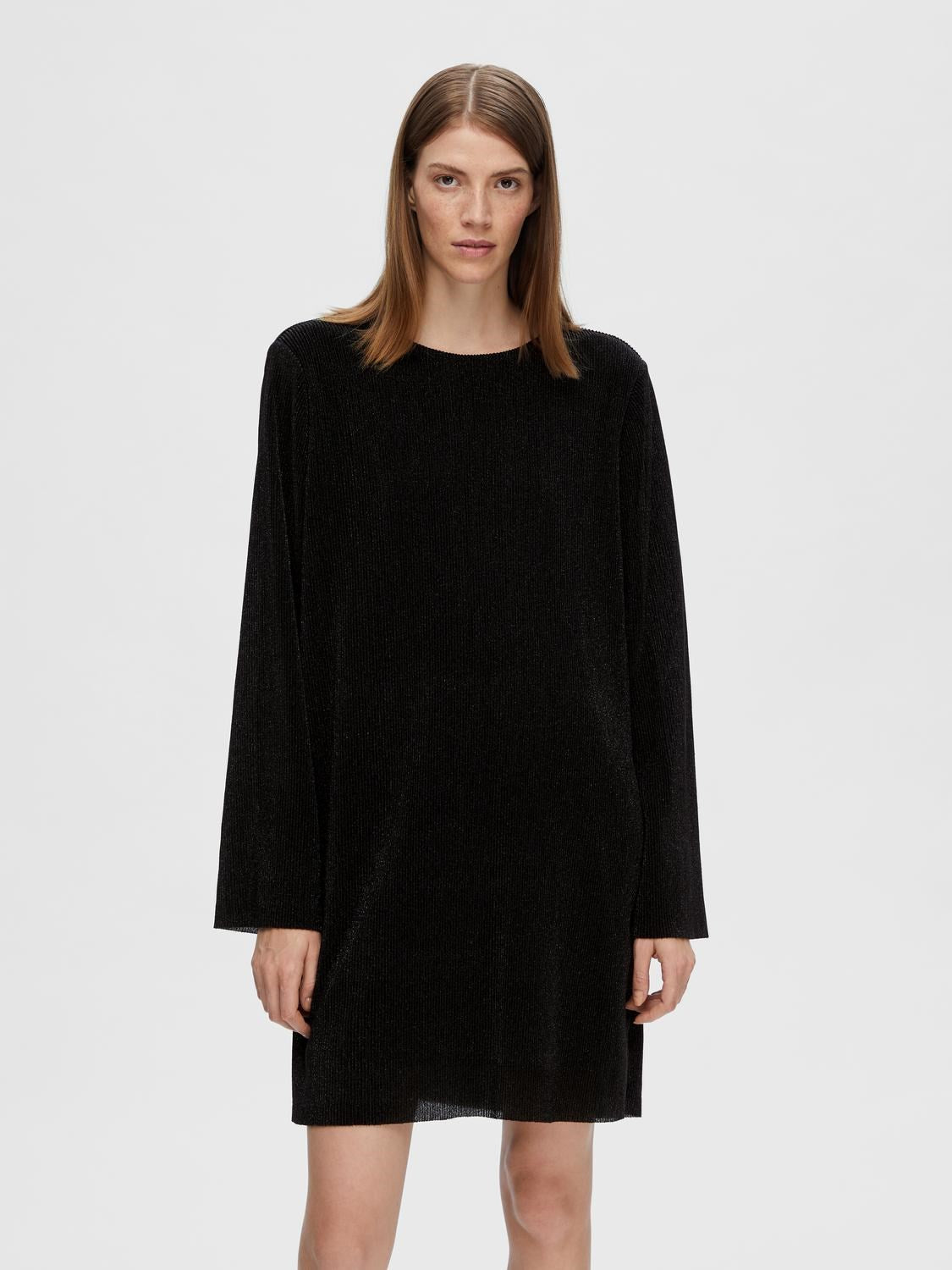 Kimmie Ls Glitter Dress - Svart