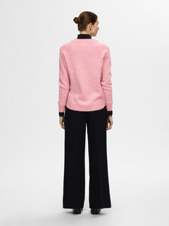 Lulu Ls Knit O-Neck - Peony Melange