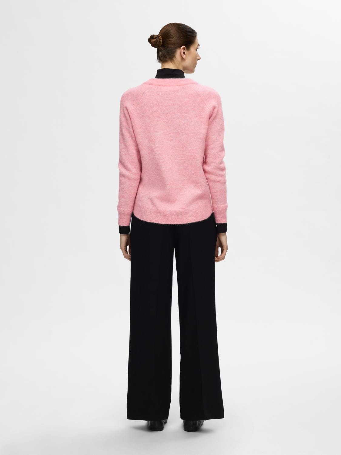 Lulu Ls Knit O-Neck - Peony Melange