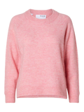 Lulu Ls Knit O-Neck - Peony Melange