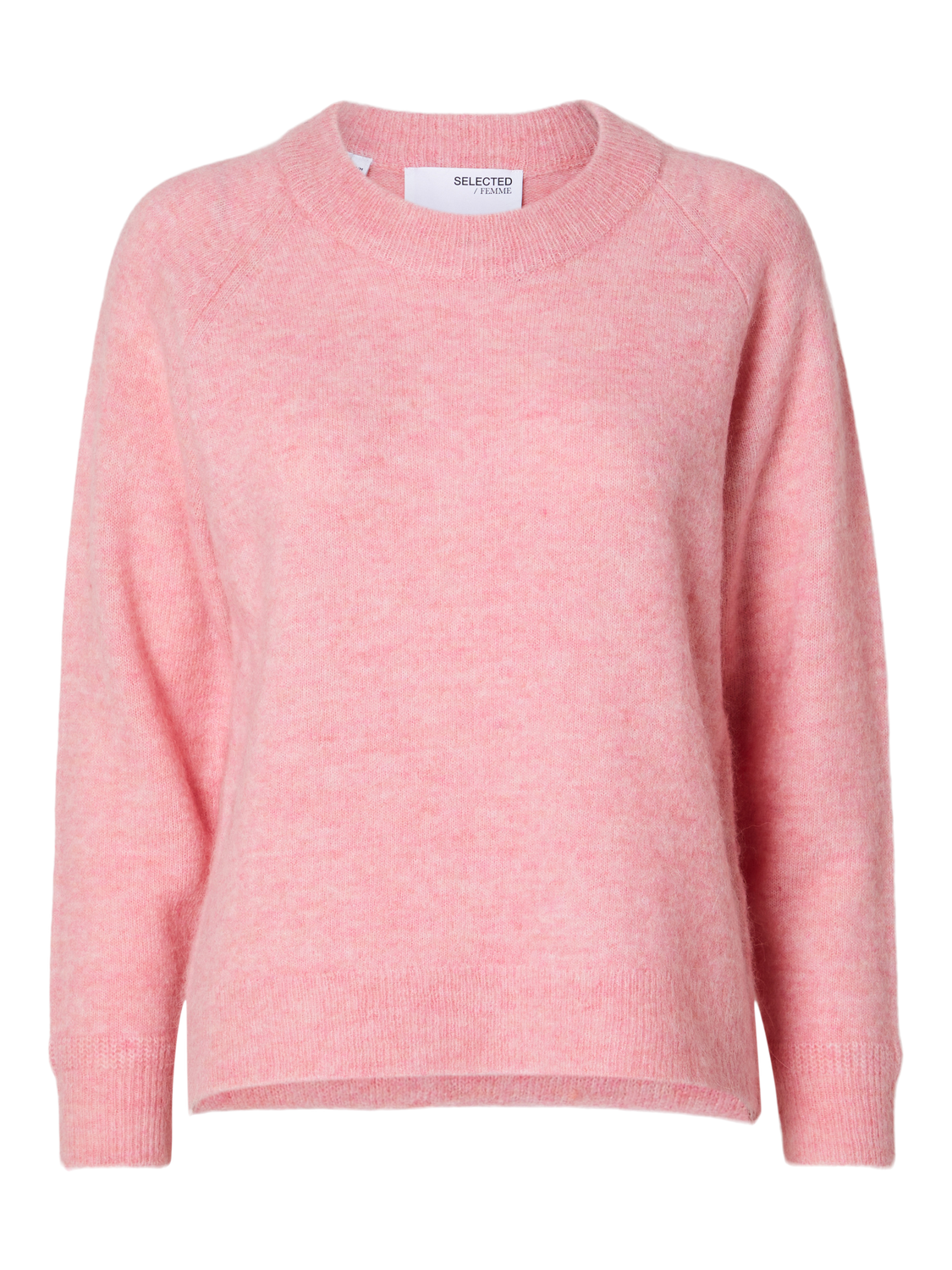 Lulu Ls Knit O-Neck - Peony Melange