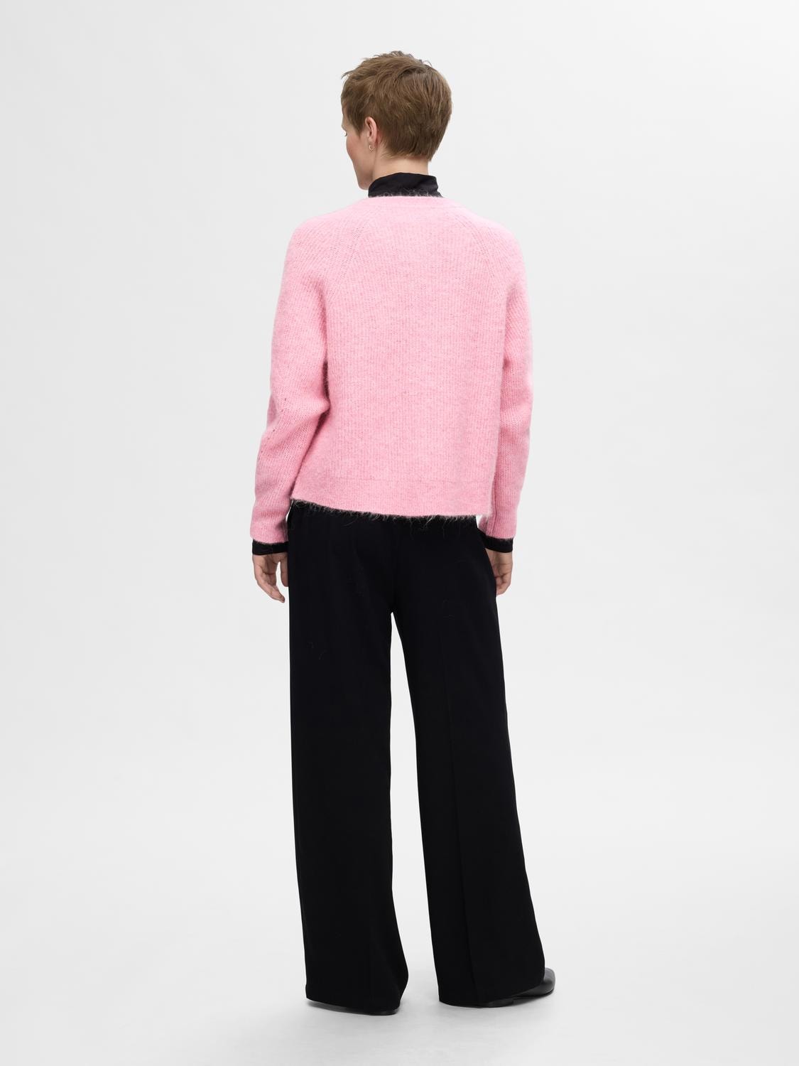 Lulu Ls Knit Short Cardigan - Peony Melange