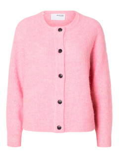 Lulu Ls Knit Short Cardigan - Peony Melange
