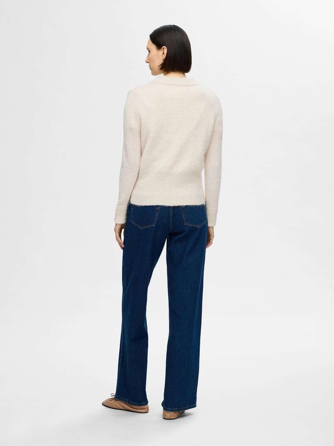 Sia Ras LS Knit Cardigan - Birch Melange