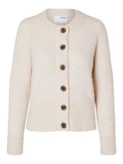 Sia Ras LS Knit Cardigan - Birch Melange