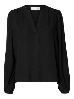 Viva Ls V-Neck Top - Black