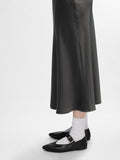 Lena Hw Midi Skirt - Volcanic Ash
